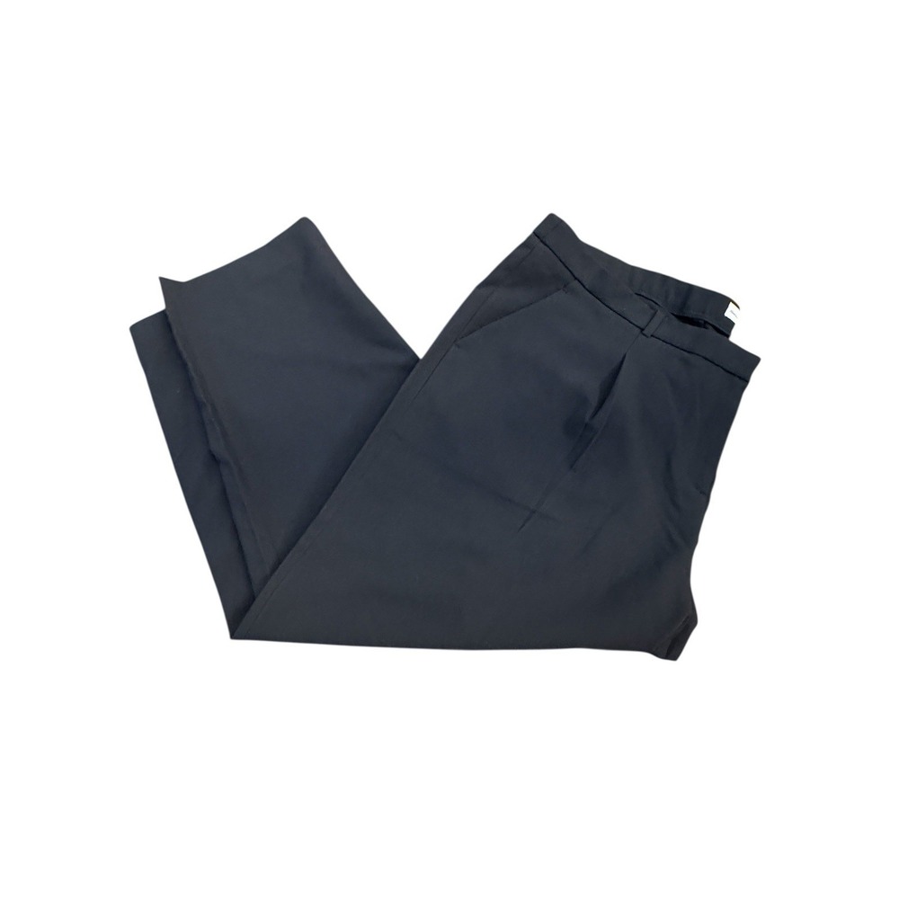 Abercrombie & Fitch Pants Size 37 24R Black High Rise Straight Dress Slacks Work